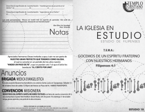 Describa el signiﬁcado de la exhortación “manténganse delacuerdo