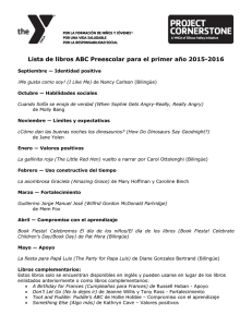 Lista de libros ABC Preescolar para el primer año 2015-2016