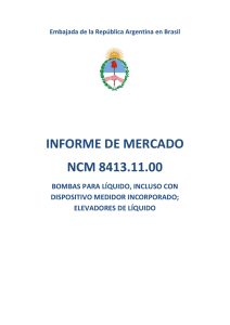 informe de mercado ncm 8413.11.00