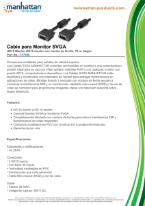 Cable para Monitor SVGA