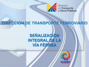 sistema ferroviario - Ministerio de Transporte y Obras Públicas