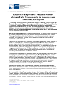 Encuentro Empresarial Hispano-Alemán