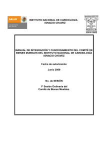 Manual de Int. y Func. Comité BM INCICh