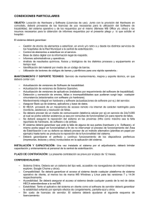 condiciones particulares - Municipalidad de Rosario