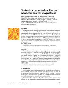 Síntesis y caracterización de nanocompósitos