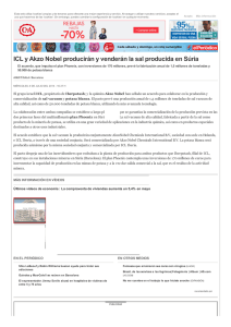 ICL y Akzo Nobel producirán y venderán la sal producida en Súria
