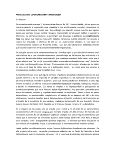 PROBLEMAS DEL CENSO - Sociedad Chilena de Estadística