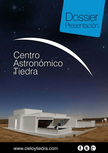Dossier - Centro Astronómico Tiedra