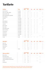 tarifario formatos