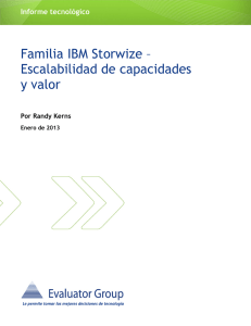 Familia IBM Storwize – Escalabilidad de