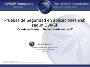 Pruebas de Seguridad según OWASP