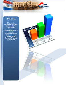 Informe estadistico Abril 2013 - Dirección Nacional de Aduanas