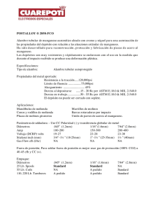 POSTALLOY ® 2850-FCO Alambre tubular de manganeso