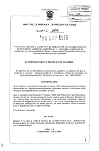 Decreto 1850 de 2015 - Presidencia de la República de Colombia