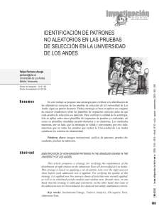 identificación de patrones no aleatorios en las pruebas