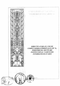 directiva para el uso de computadoras personales (pc `s