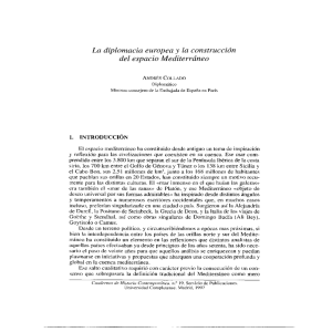 La diplomacia europea y la construcción del espacio Mediterráneo