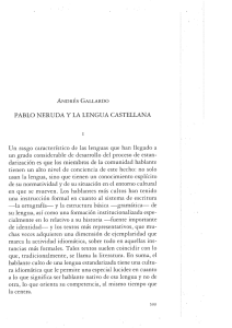 Pablo Neruda y la lengua castellana