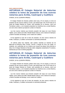 toma de posesión 2011 - Colegio Notarial de Asturias