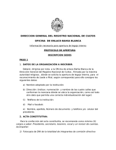 DIRECCION GENERAL DEL REGISTRO NACIONAL DE CULTOS