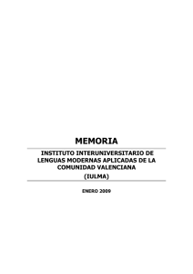 2008: Memoria en castellano