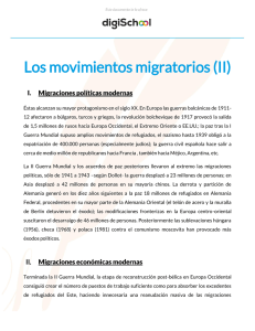 Los movimientos migratorios (II)