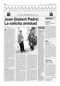Juan Gisbert Padró: La solícita amistad