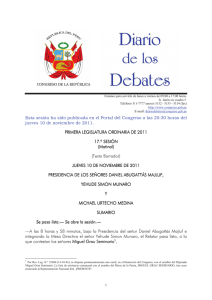 Diario de los Debates - Archivo Digital de la Legislación del Perú