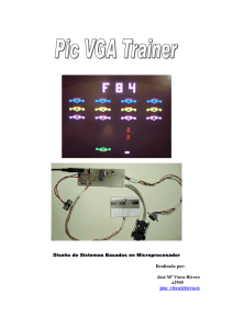 Conexión de un PIC a un monitor VGA