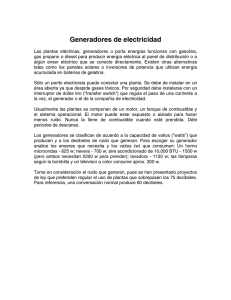 Generadores de electricidad