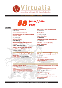8 Junio / Julio 2003 - Virtualia - Escuela de la Orientación Lacaniana