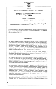 0010 de 08 de enero de 2015 - Parques Nacionales Naturales de