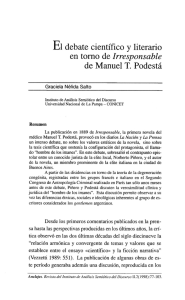 Eldebate científico y literario de Manuel T. Podestá
