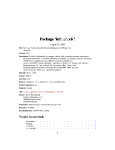 Package `influenceR`
