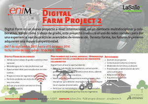Digital Farm es un nuevo proyecto a nivel internacional, en un