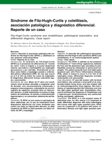 Síndrome de Fitz-Hugh-Curtis y colelitiasis