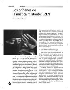 Los orígenes de la mística militante: EZLN