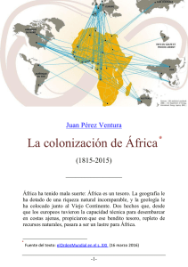 La colonización de África