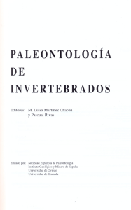 PALEONTOLOGÍA DE INVERTEBRADOS