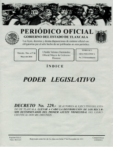 Primer Ajuste - Gobierno del Estado de Tlaxcala