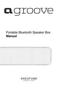 Portable Bluetooth Speaker Box Manual