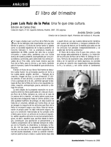 Juan Luis Ruiz de la Peña: una fe que crea cultura