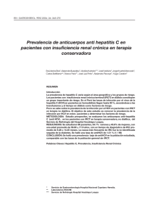 Prevalencia de anticuerpos anti hepatitis C en pacientes con