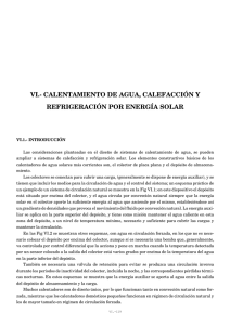 VI.- CALENTAMIENTO DE AGUA, CALEFACCIÓN Y