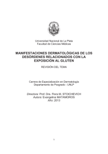 manifestaciones dermatológicas de los desórdenes relacionados