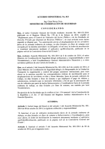 Acuerdo No.013 - Ministerio Coordinador de Seguridad