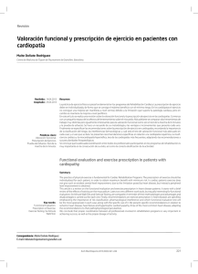 Valoraci&oacute;n funcional y prescripci&oacute;n de ejercicio en pacientes con
