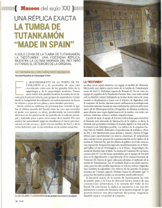 la tumba de tutankamón "made in spain"