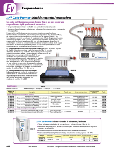 Unidad de evaporador/concentradores - Cole