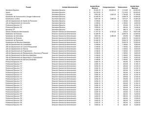 OE1 SUELDO, SALARIO Y REMUNERACIONES